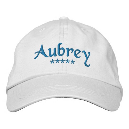Aubrey Name Embroidered Baseball Cap