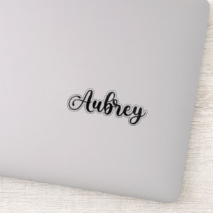 Aubrey Name - Handwritten Calligraphy Sticker