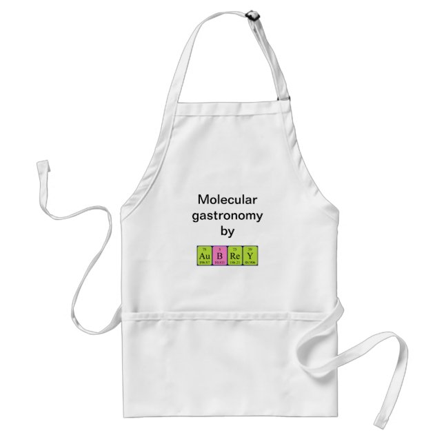 Aubrey periodic table name apron (Front)