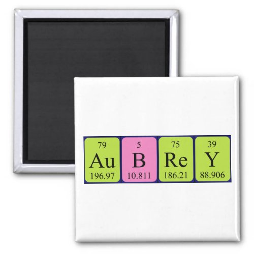 Aubrey periodic table name magnet