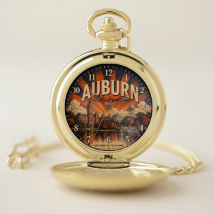 Auburn Alabama Historic College Town  Pocket Watch