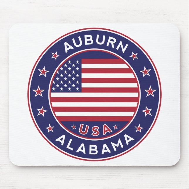 Auburn, Alabama Mouse Pad (Front)