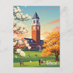 Auburn Alabama Travel Postcard