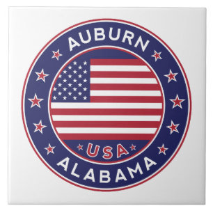 Auburn, Alabama, USA Ceramic Tile