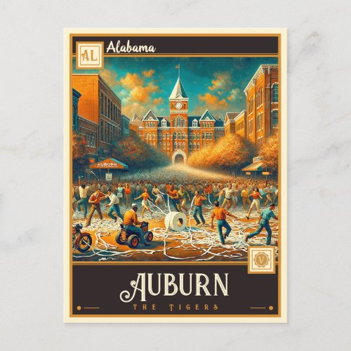 Auburn Alabama  Vintage Postcard