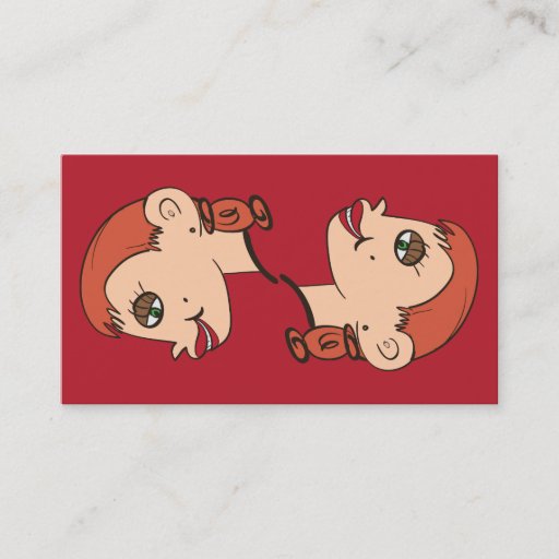 Customizable Auburn Beauty Art Woman Makeup Artist Professional Business Cards