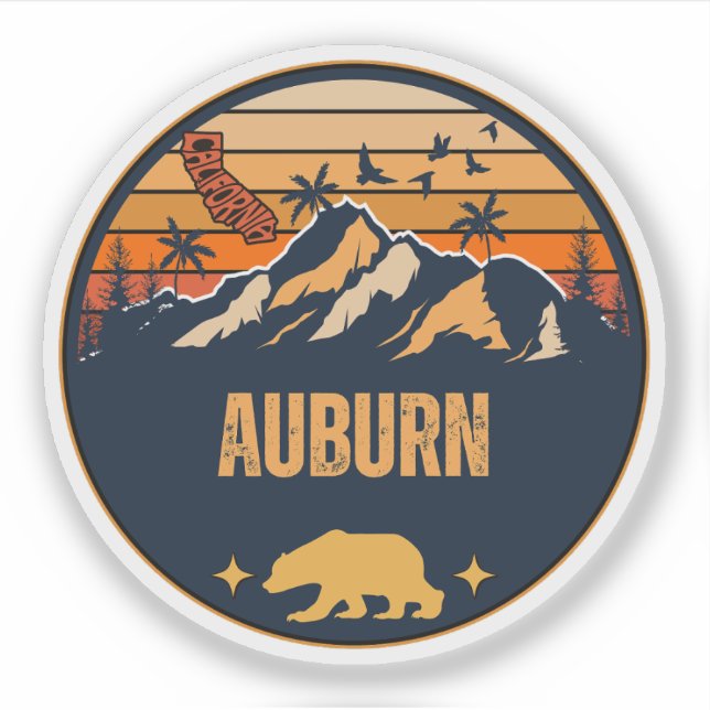 Auburn, California Sticker (Front)
