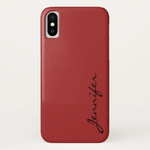 Auburn color background iPhone x case