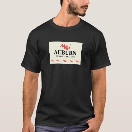 Auburn Georgia Flag T_Shirt