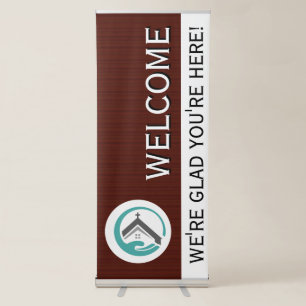 Auburn Grain Church Welcome Retractable Banner
