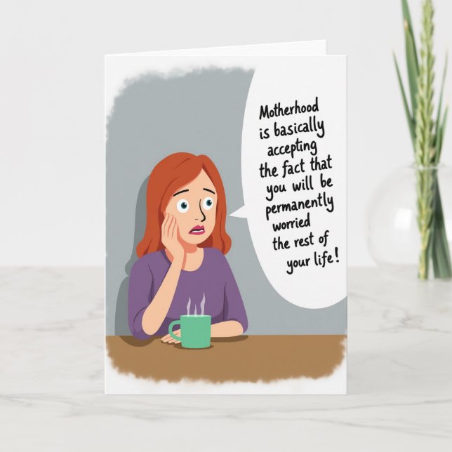 Auburn Haired Mom Reflection Card (Front)