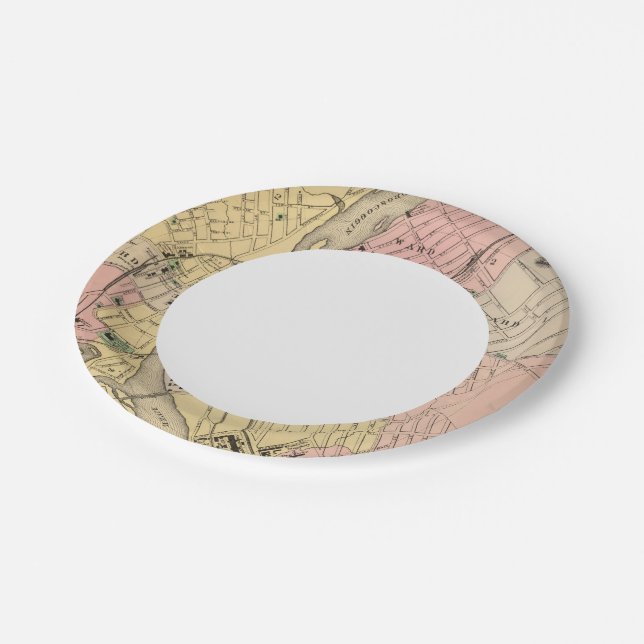 Auburn, Lewiston Paper Plates (Angled)