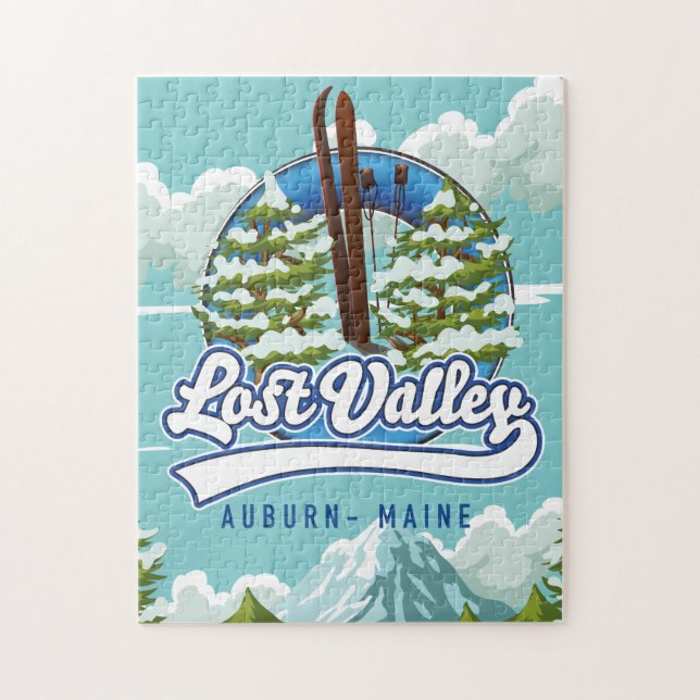 Auburn, Maine, Lost valley ski Jigsaw Puzzle (Vertical)
