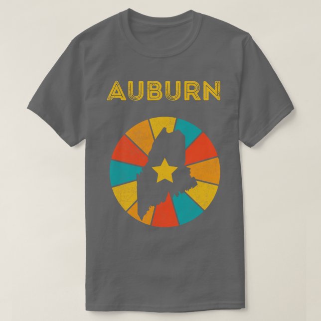 Auburn Maine Vintage Distressed Souvenir 1 T-Shirt (Design Front)