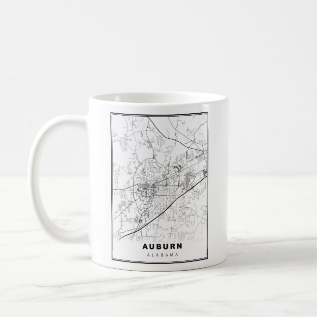 Auburn Map Coffee Mug (Left)