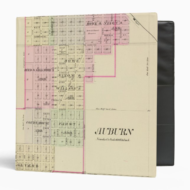 Auburn, Nebraska 3 Ring Binder (Front/Inside)