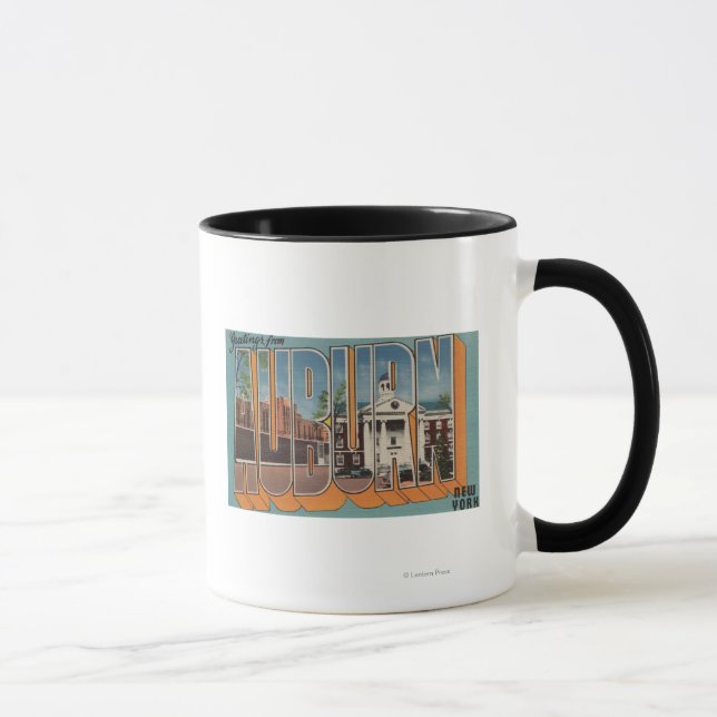 Auburn, New York - Large Letter Scenes Mug (Right)