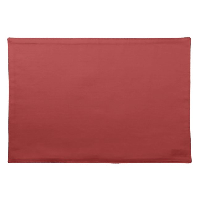 Auburn  (solid color)   cloth placemat (Front)