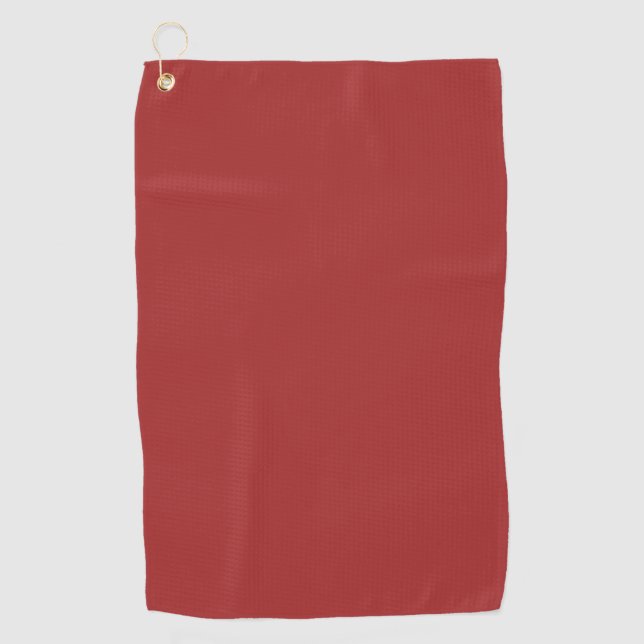 Auburn  (solid color)   golf towel (Front)