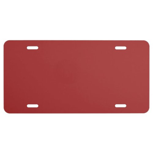 Auburn  solid color   license plate