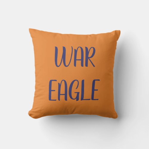 Auburn theme pillow