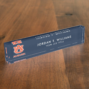 Auburn University AU Auburn Desk Name Plate