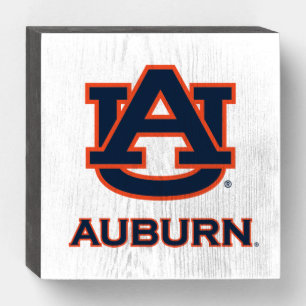 Auburn University AU Auburn Wooden Box Sign