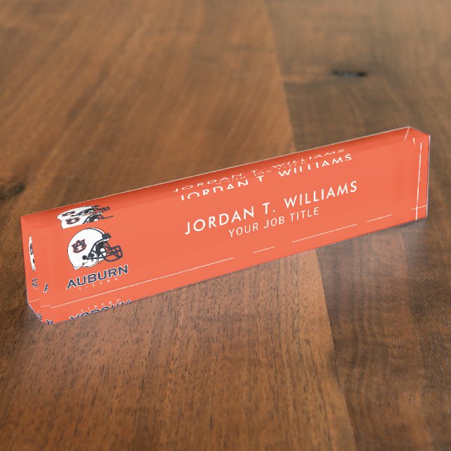 Auburn University | Auburn Football Desk Name Plate (Side)