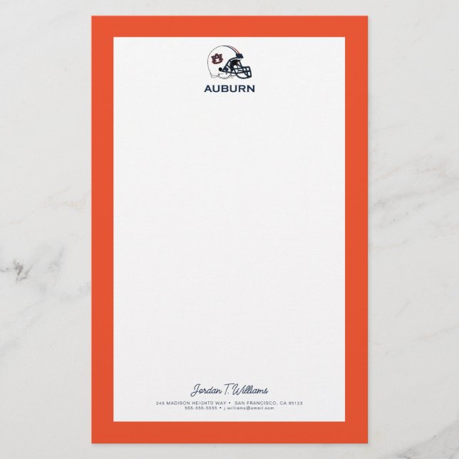 Auburn University | Auburn Football Stationery (Front)
