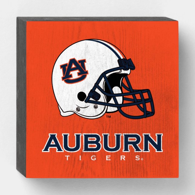 Auburn University | Auburn Football Wooden Box Sign (Front Horizontal)