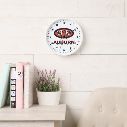 Auburn University  Auburn Tigers Clock