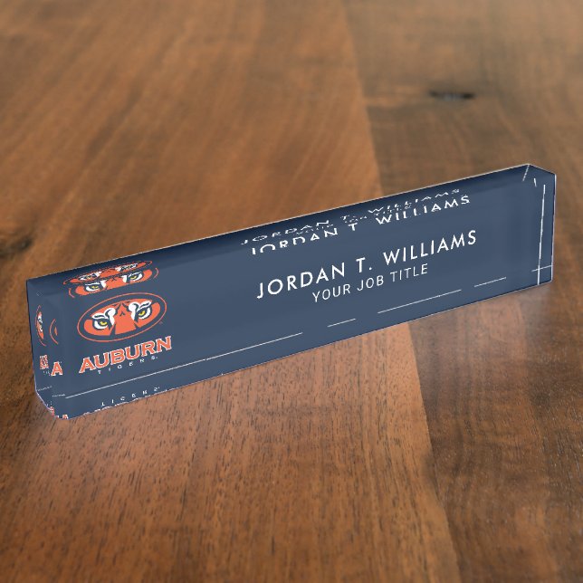 Auburn University | Auburn Tigers Desk Name Plate (Side)
