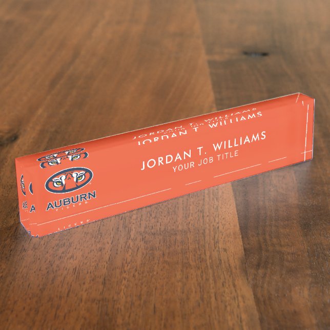 Auburn University | Auburn Tigers Desk Name Plate (Side)