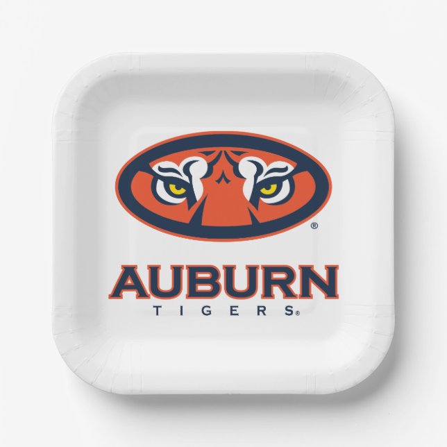 Auburn University | Auburn Tigers Paper Plates (Front)