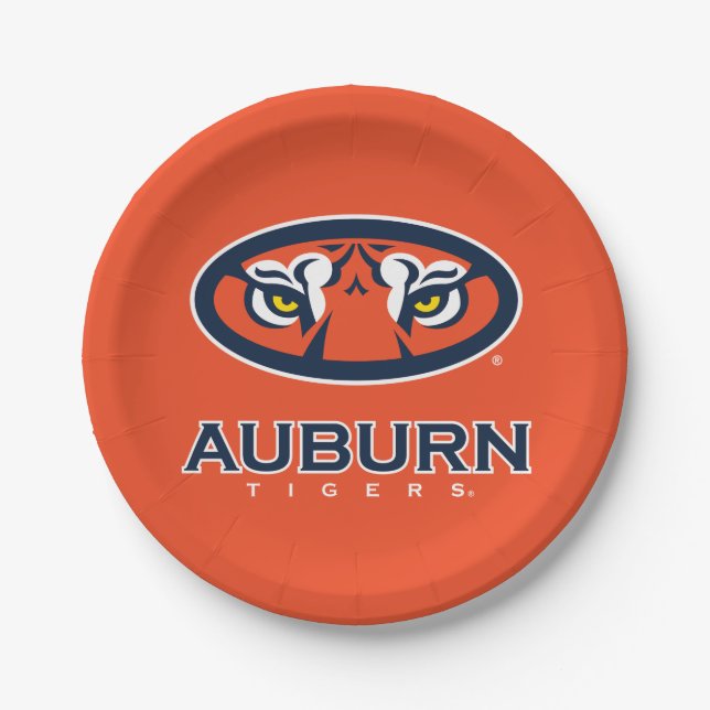 Auburn University | Auburn Tigers Paper Plates (Front)