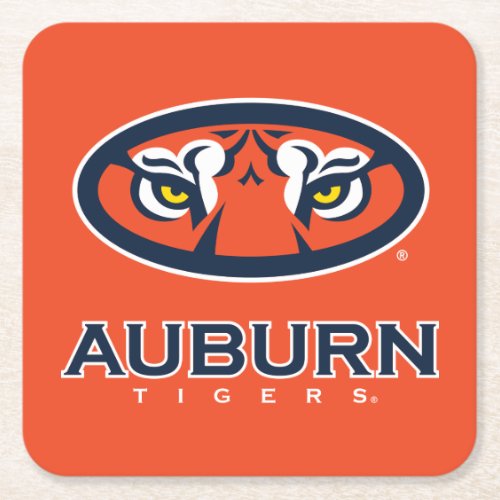 Auburn University  Auburn Tigers Square Paper Coaster