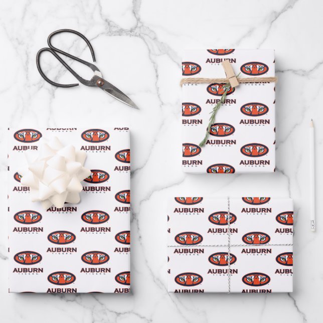 Auburn University | Auburn Tigers Wrapping Paper Sheets (Front)