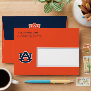 Auburn University Auburn UA Logo Envelope