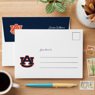 Auburn University Auburn UA Logo Envelope