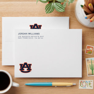 Auburn University Auburn UA Logo Envelope