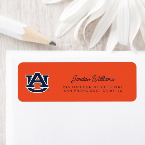 Auburn University  Auburn UA Logo Label