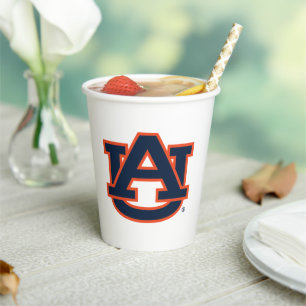 Auburn University Auburn UA Logo Paper Cups