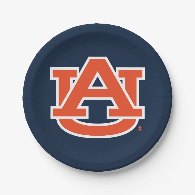 Auburn University | Auburn UA Logo Paper Plates (Front)
