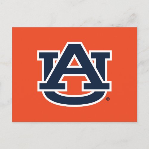 Auburn University  Auburn UA Logo Postcard