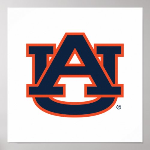 Auburn University  Auburn UA Logo Poster