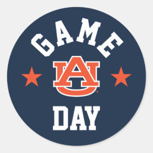 Auburn University Game Day Classic Round Sticker