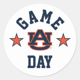 Auburn University Game Day Classic Round Sticker