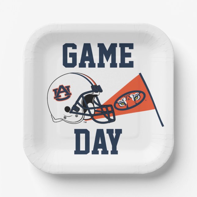 Auburn University Game Day Paper Plates (Front)