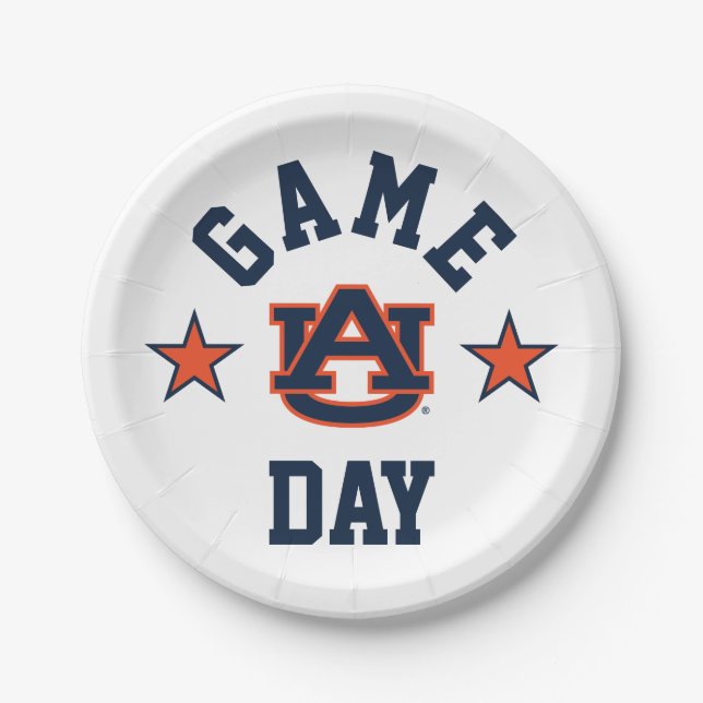 Auburn University Game Day Paper Plates (Front)