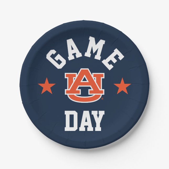 Auburn University Game Day Paper Plates (Front)